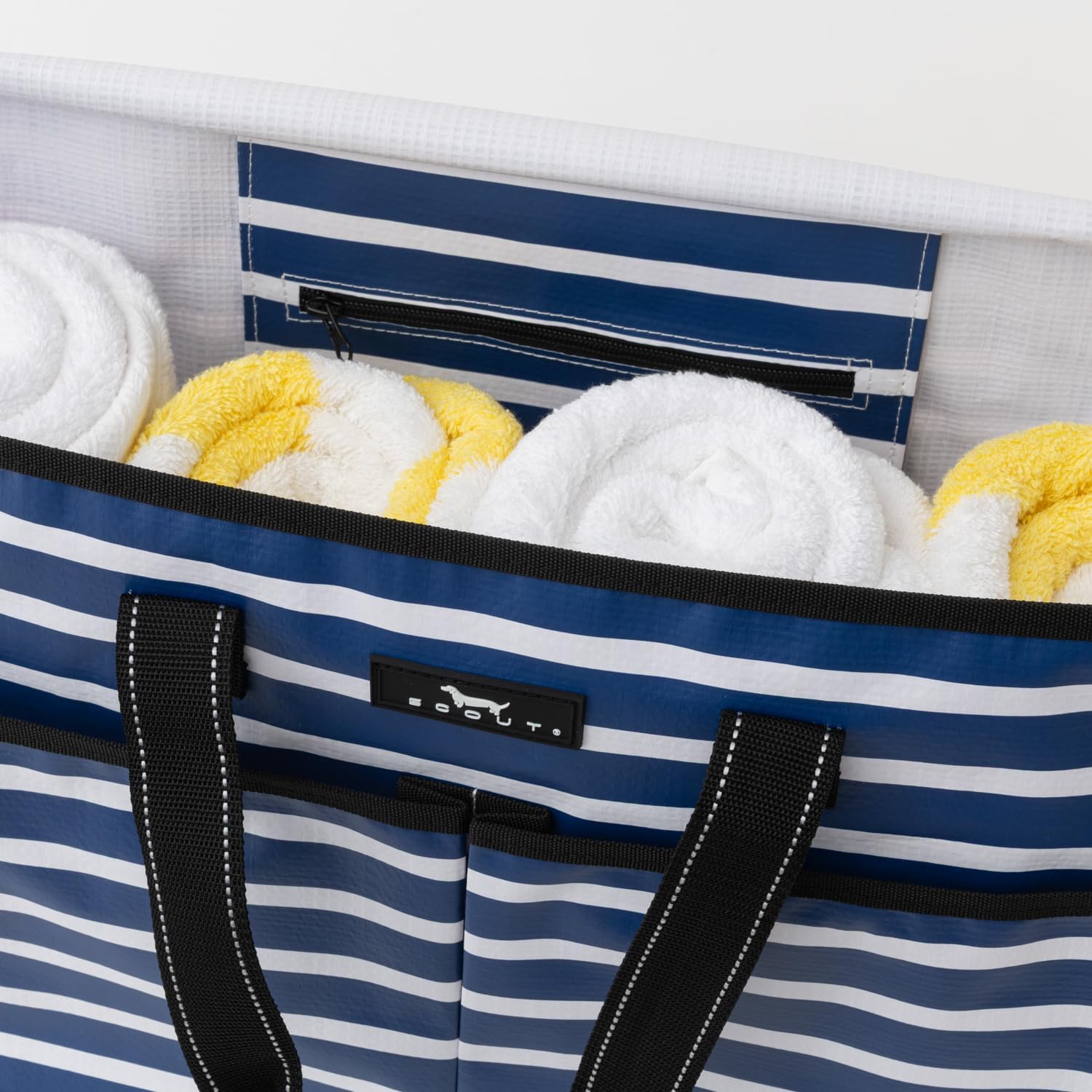 Scout Ben Pocket Tote - Multi-Use Tote Bag For, Nurses, Teachers, And Moms, 5 Pockets For Organizing, Breakaway Zipper