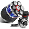 Men's Electric Rotary Shavers Bald，2026 Upgrade 7D Floating Electric Shaver with LED Display, IPX6 Waterproof, Type-C Fast Charge, Magnetic Heads, Travel Case - Ideal Men's Grooming Gift