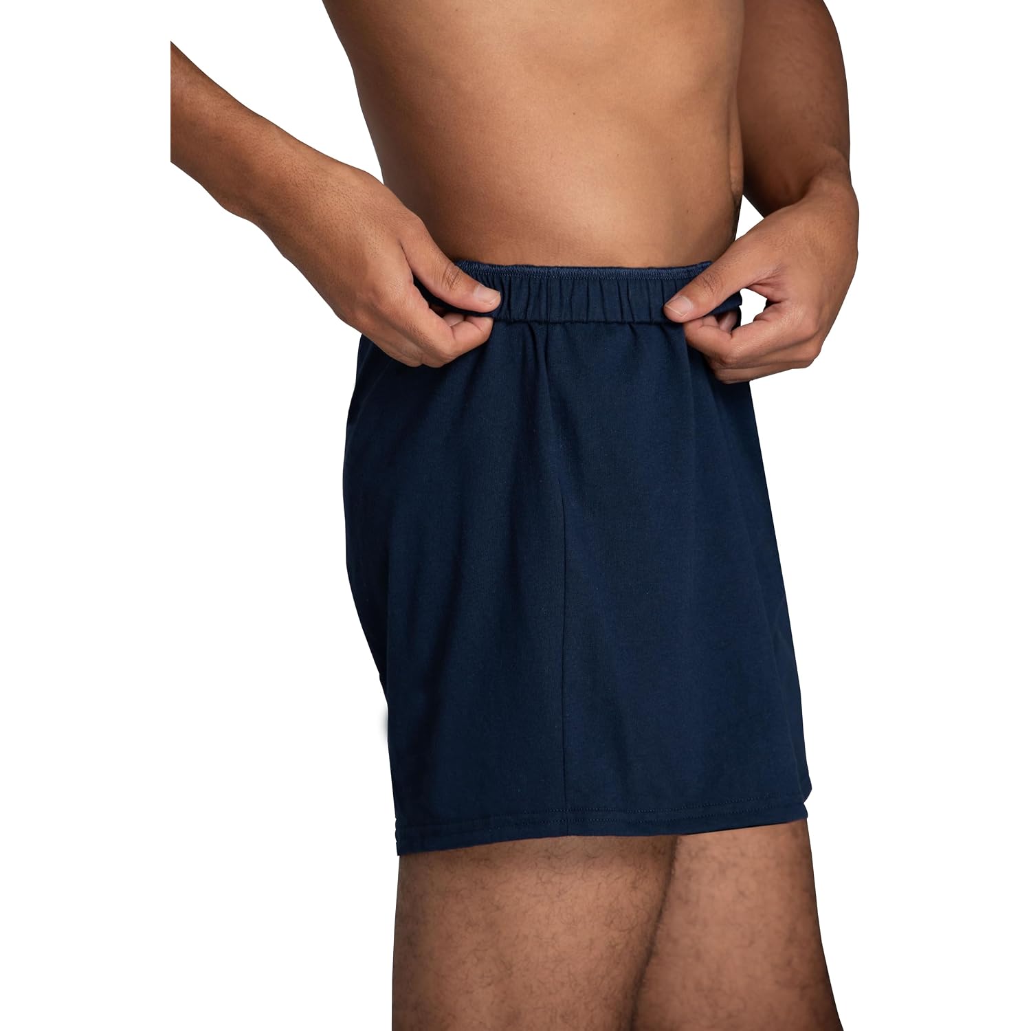 Fruit Of The Loom Mens Tag-Free Knit Boxer Shorts, Relaxed Fit, Moisture Wicking, Assorted Color Multipacks