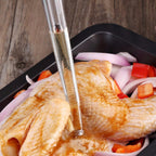Long Turkey Basters For Cooking With Measurements, Only For Room Temperature Liquids, Blue And Black Color