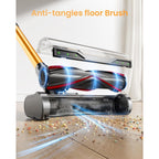 Cordless Vacuum Cleaner, 650W/60Kpa/70 Mins Vacuum Cleaners For Home With Self-Standing, Anti-Tangle Vacuum Cordless, Smart Display And 1.8L Cup Cordless Stick Vacuum Cleaner For Pet Hair/Carpets