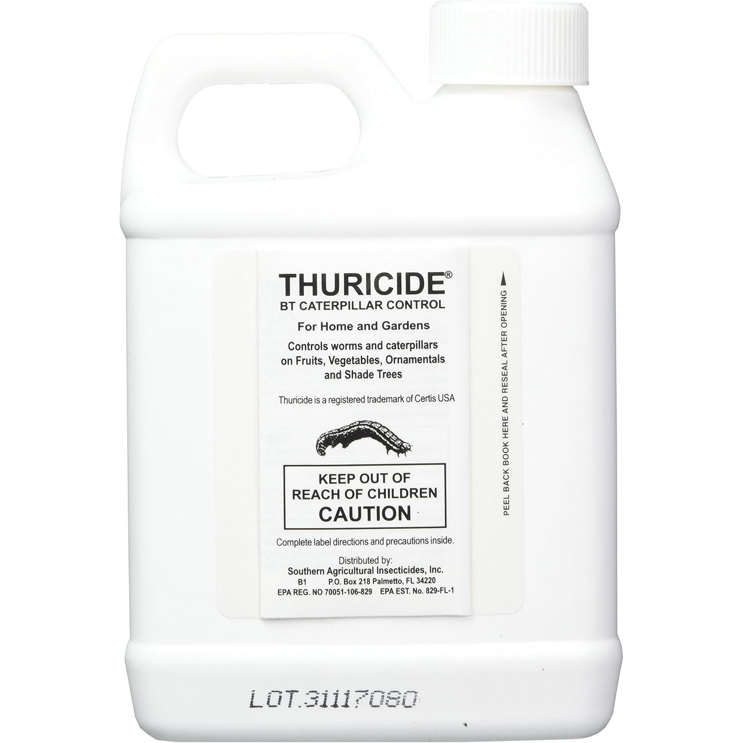 Southern Ag Thuricide Bt Caterpillar Control, 16Oz - Pint