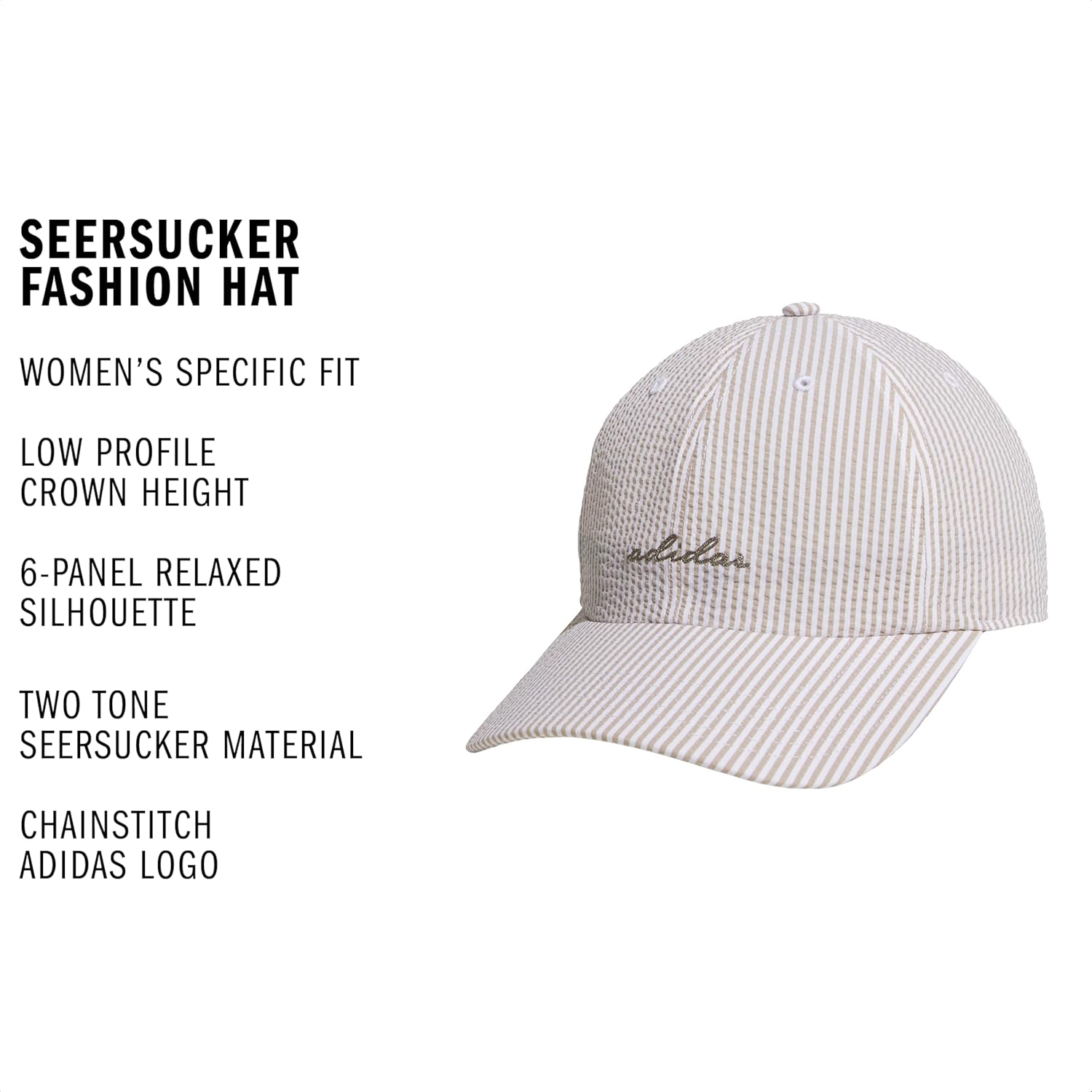 adidas Women's Sport Essentials Baseball Cap – Athletic Relaxed Strapback Hat