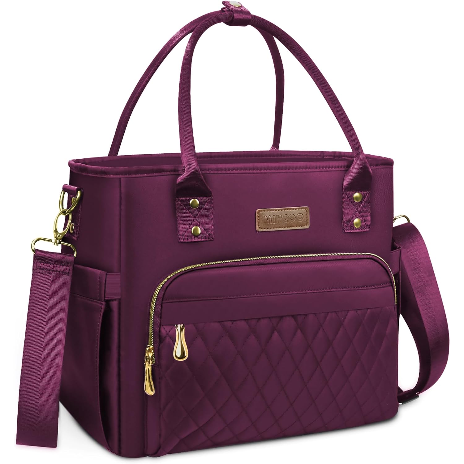 MIYCOO Lunch Bag Lunch Box Women - Leakproof Insulated Lunch Cooler Bag for Women - Large Lunch Tote Bags Adults, Purple