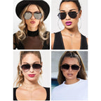 SORVINO Oversized Aviator Sunglasses for Women Men Trendy Retro Bulk Shade Black Faded Sun Glasses Classic UV Protection