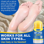 Urea Cream Stick 60% Plus 2% Salicylic Acid, Extra Strength Urea Foot Cream for Dry Cracked Heels, Callus Remover for Feet,Moisturizing Lotion for Hands, Knees,Elbows,Softens and Exfoliates Dead Skin