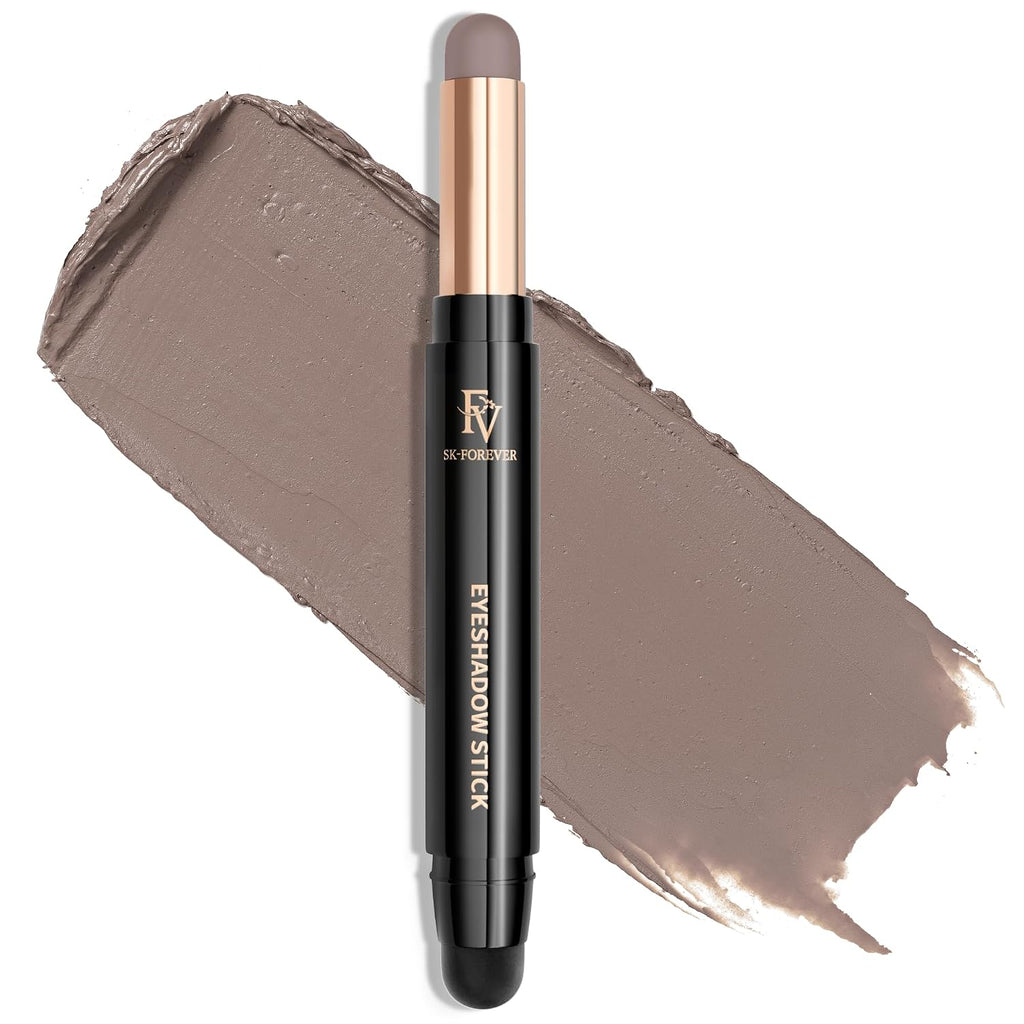 Fv Matte Cream Eyeshadow Stick Waterproof, Long-Lasting Cream Eye Shadow Sticks, High Pigment Easy To Apply Eyeshadow Makeup With Built-In Smudger Stone Matte