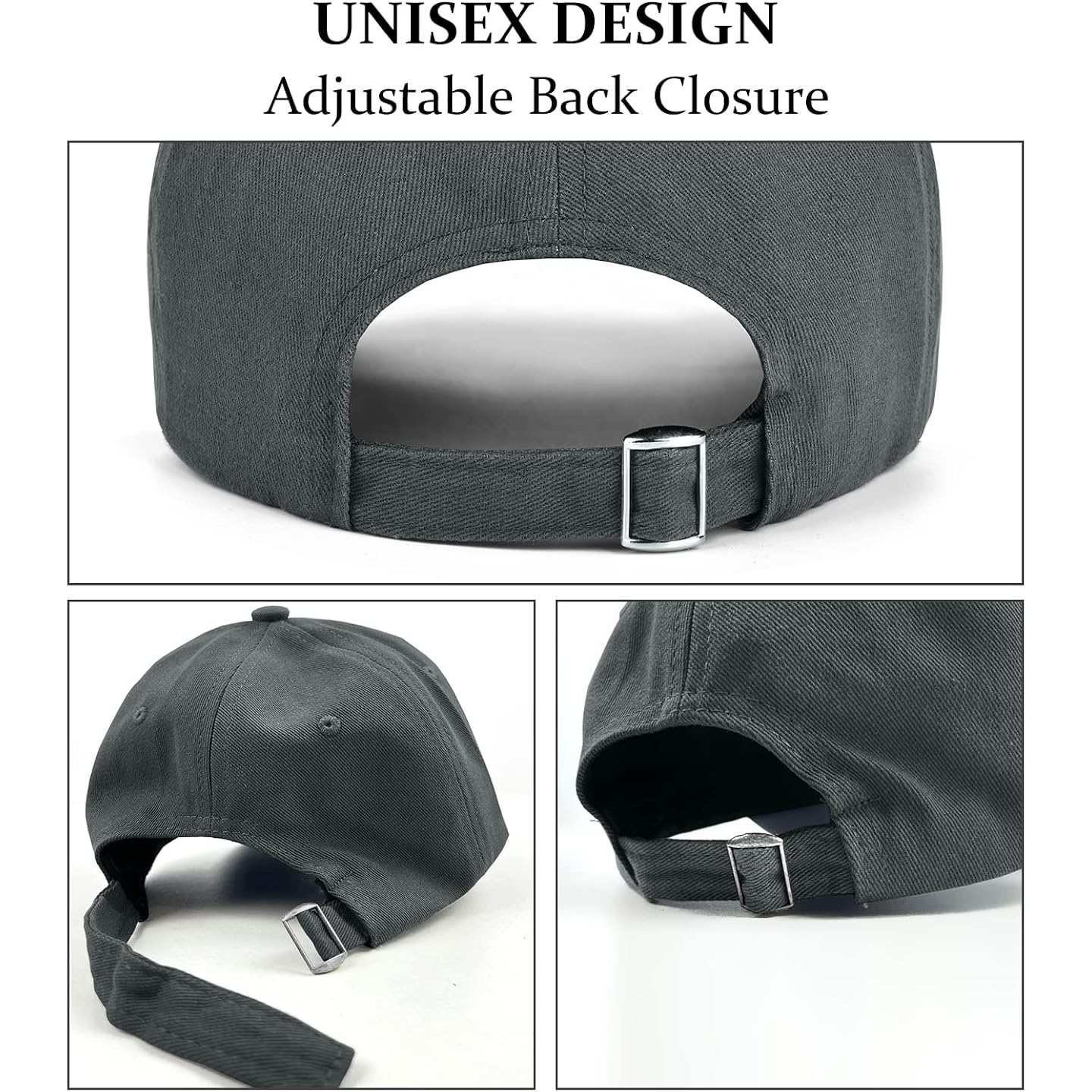 3 Pack Unisex Cotton Baseball Cap Adjustable Unconstructed Plain Sport Dad Golf Hat for Men and Women