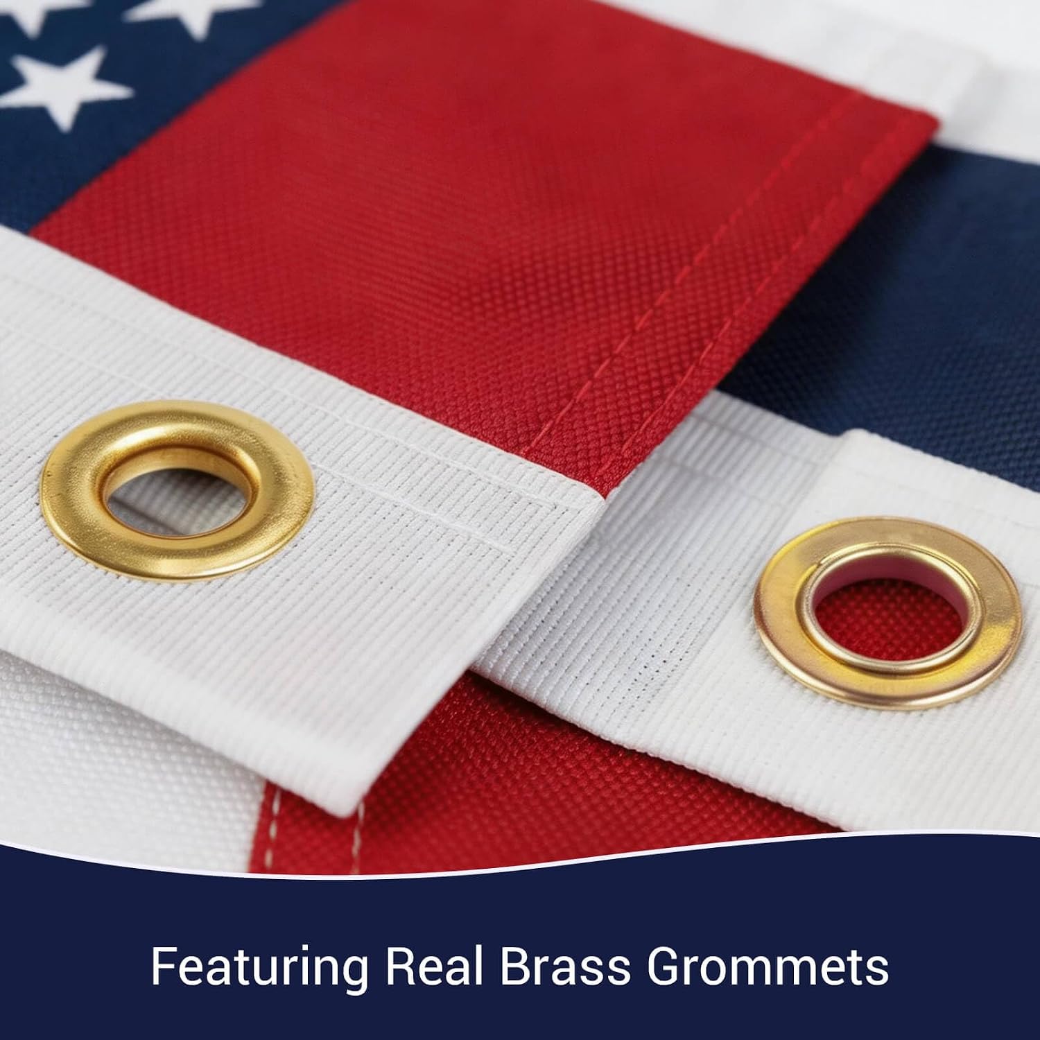 American Flag 3X5 Ft Long Lasting Heavy Duty 420D Polyester Us Flag For High Winds, Tear-Proof Usa Flag With Brass Grommets, Embroidered Stars & Sewn Stripes