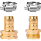 Liulo Tool Garden Hose Repair Connector With Clamps, Fit For 3/4" Or 5/8" Aluminum Garden Hose Fitting, Male And Female Hose Fittings, 5 Sets