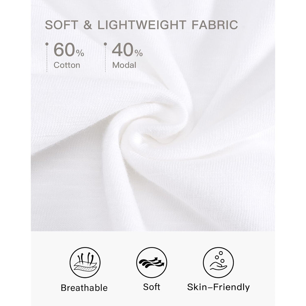 Womens Modal Soft T Shirts Short Sleeve V Neck Basic Tee Casual Loose Fit Tops Lightweight Soft Summer Outfits Clothes