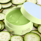 Pixi Detoxifeye Depuffing Hydrogel Eye Patches With Cucumber, Hyaluronic Acid & Caffeine For Puffy Eyes And Dark Circles | Treats Tired Eyes, Puffiness And Eyebags | Hydrate Eye Area, 60 Patches