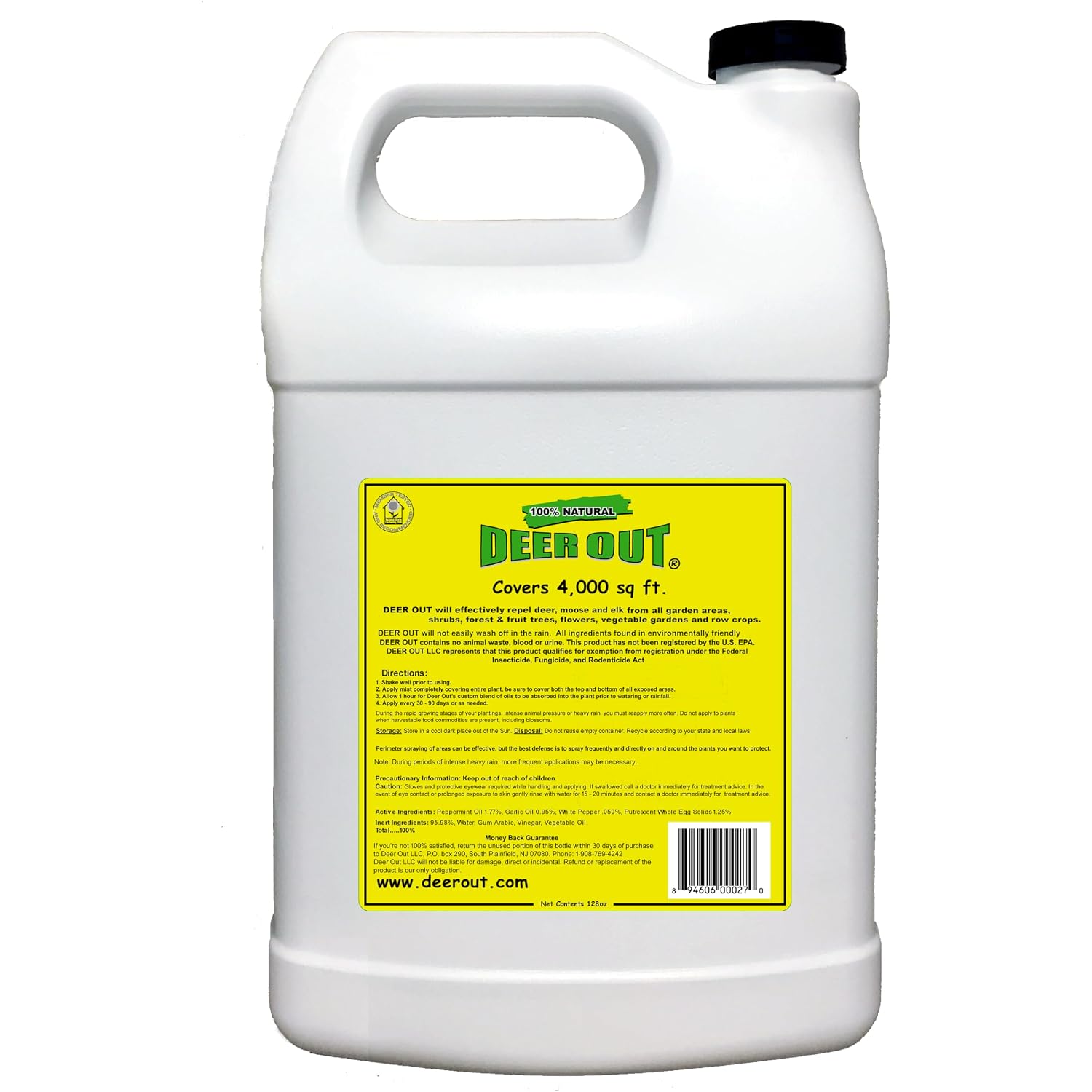 Deer Out® 1 Gallon Ready-To-Use Refill - Deer Repellent.