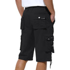 Mens Cargo Shorts Casual Shorts Hiking Shorts Below Knee Relaxed Fit Multi Pockets Running Joggers Outdoor Mens Shorts