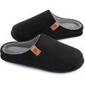 Veracosy Men'S Cozy Slip-On Slippers Corduroy Memory Foam Indoor House Shoes