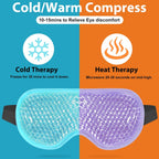Beevines Gel Eye Mask, 2 Pack Cooling Ice Masks For Puffy Eyes For Men & Women, Cold & Warm Compress For Post Surgery, Puffiness, Allergies, Sinuses & Migraines Treatment(Blue & Purple)