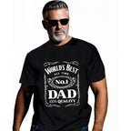 World´S Best No. 1 Dad Daddy Father Day Giftst-Shirt Black