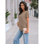 Women's Short Sleeve Shirts Dressy Lace Summer Tops 2026 Spring Trendy Casual T-Shirts Cute Work Outfits Blouses