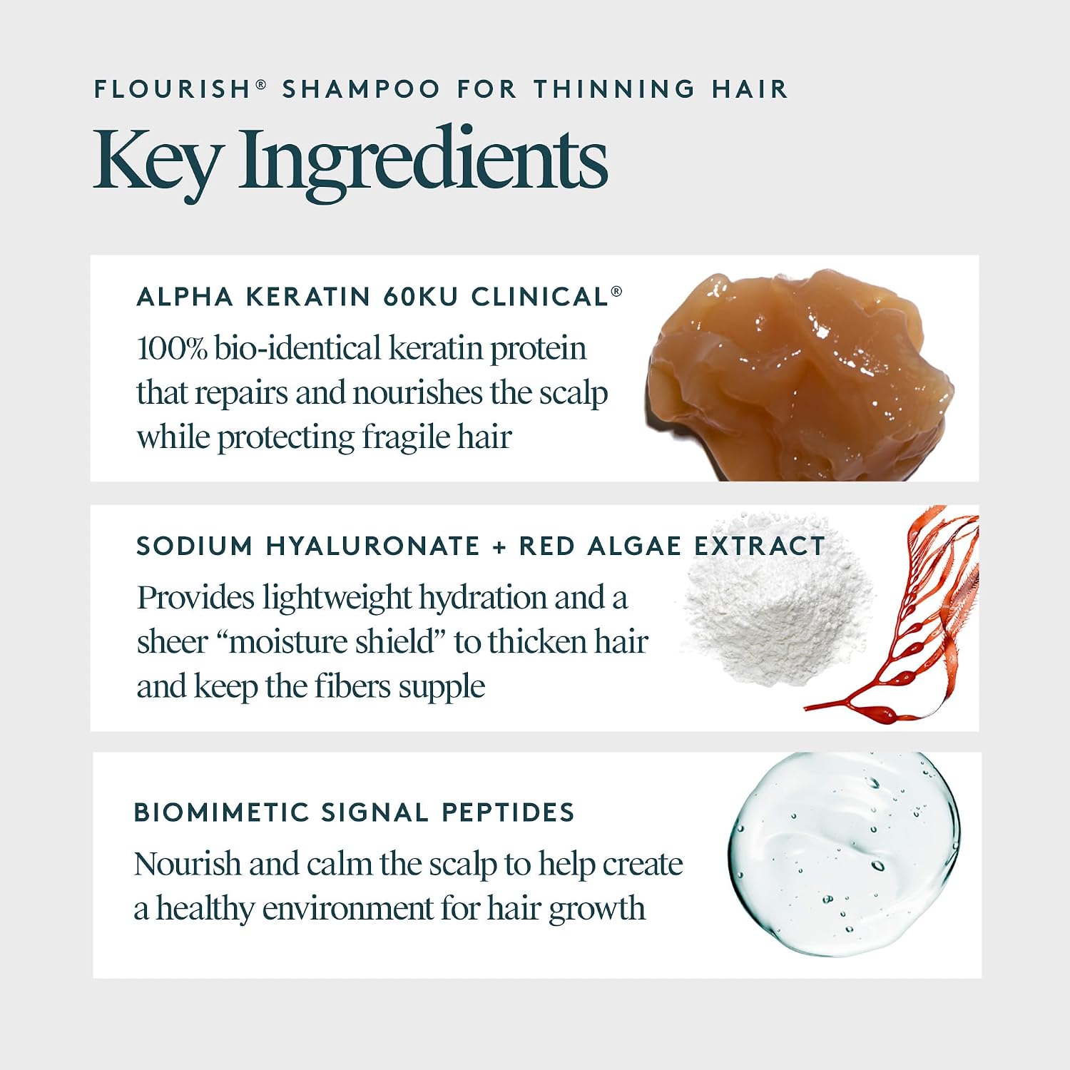 Virtue Flourish Sulfate Free Shampoo For Thinning Hair, Volumizing Hair Growth Product, Detoxifies And Repairs, Color Safe