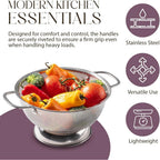 Bellemain Stainless Steel Colander For Kitchen, 5 Qt Pasta & Rice Strainer
