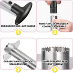 Pineapple Corer, [Upgraded, Reinforced, Thicker Blade] Newness Premium Pineapple Corer Remover, Stainless Steel Pineapple Core Remover Tool For Home & Kitchen With Sharp Blade For Diced Fruit Rings