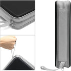 Siveit CD Case, DVD Case Holder 96 Capacity Hard Plastic CD DVD Disc Cases Storage Binder Wallet for Car Home Office Travel (Black)