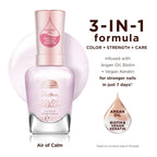 Sally Hansen Color Therapy Scented Nail Polish | Biotin, Argan Oil, Long Lasting, Healthy Nails, Nail Strengthener, Opaque | 383 Air of Calm, Lavender Bliss | Light Purple Nail Color