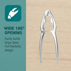 8 Pcs Seafood Tool Set,Crab Crackers And Tools Set,Crab Leg Cracker Tool,4 Crab Leg Crackers, 4 Stainless Steel Crab Forks And 1 Storage Bag,Suitable For Seafood And Various Nuts
