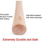 Soligt 12" Sauerkraut Pounder for Mason Jars Vegetable Fermentation- One Piece of Solid Wood