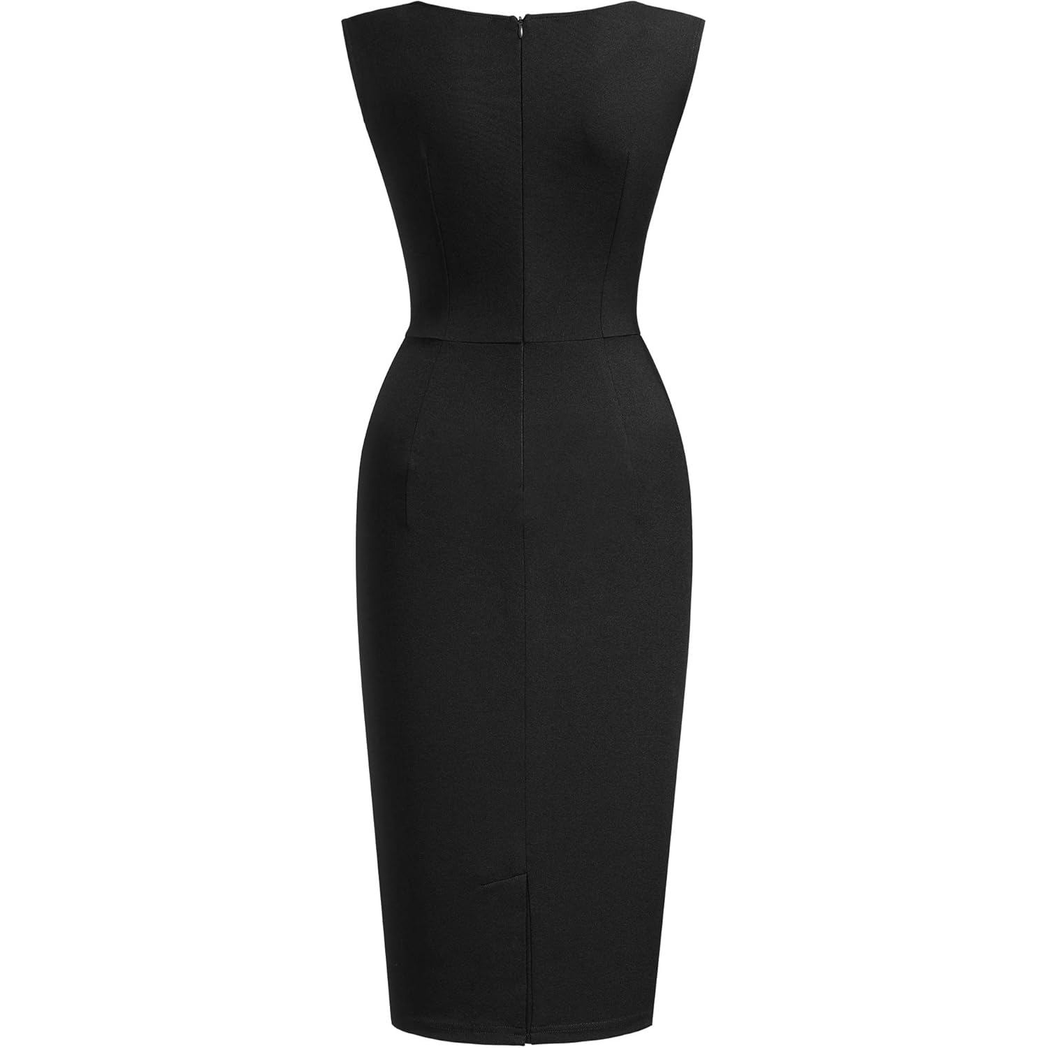 Women's Retro Ruffle Style Slim Work Pencil Dress