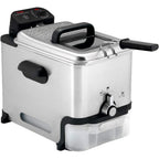 T-fal 3.5L Stainless Steel Deep Fryer with Basket for Home Use, 1700W, Deep Fryer with Oil Filtration, Temp Control, Digital Timer