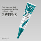 No7 Protect & Perfect Eye Cream - Intense Advanced Under Eye Cream For Dark Circles - Enriched With Hydrating Hyaluronic Acid And Nourishing Shea Butter To Revive Tired-Looking Eyes (0.5 Fl Oz)