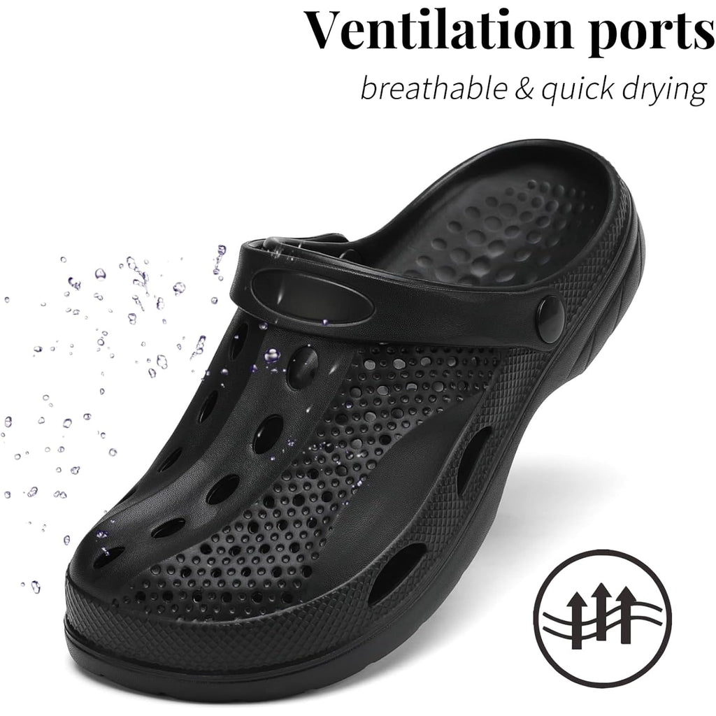 Sosowhlte Men'S Women'S Arch Support Clogs,Unisex Garden Shoes Comfortable Slip-On Outdoor Sandals Slippers For Beach Casual