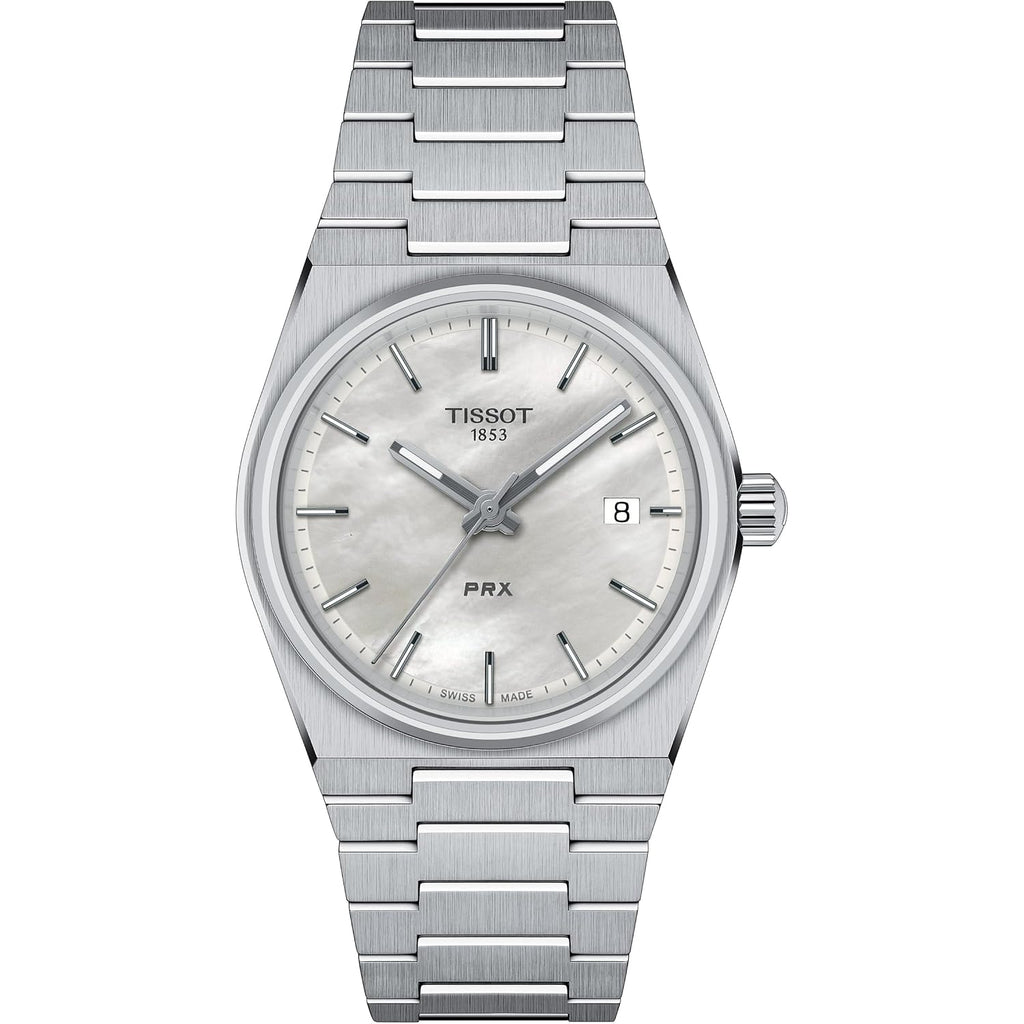 Tissot Unisex Tissot Prx 35Mm Quartz Watches, Grey, Stainless Steel, 11 (T1372101111100)
