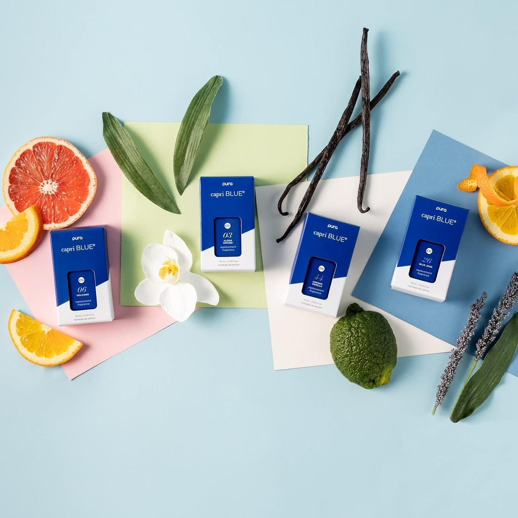 Capri Blue Pura Smart Home Plug-In Diffuser Refills – Includes 2 Capri Blue Pura Refills For Plug In Diffusers For Home - Long Lasting Luxury Scents - Volcano (Pack Of 2)
