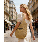 Straw Beach Bags For Women, Large Woven Tote Bag, Summer Shoulder Bag, Hobo Handbag For Vacation, Travel Casual Purse
