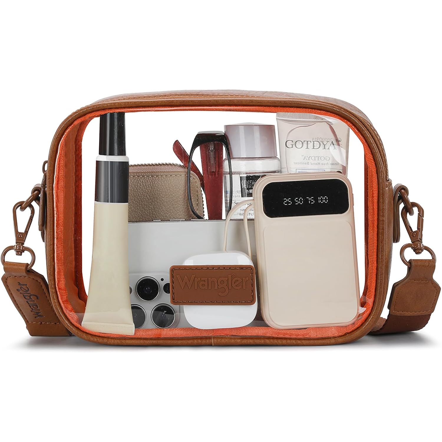 Wrangler Clear Bag For Stadium Events Crossbody Purse For Concerts, Sports | Stadium Approved Clear Bag For Sports,Concerts｜See Through Bag｜0.4Mm Thickened Pvc｜Waterproof｜Lightweight