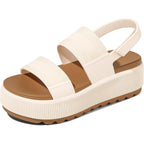 Marc Ford Platform Water Sandals For Women Chunky Wedge Lug Sole Comfortable Waterproof Summer Walking Vacation Essentials Beach Shoes