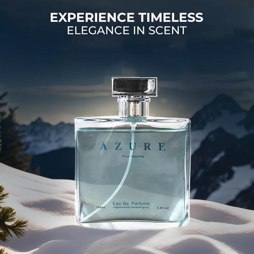 A CENTER Azure Pour Homme Cologne for Men/Eau de Parfum Natural Spray 3.4 Fl Oz Perfume for Men Suitable for All Skin Type Fragrance Daily Used