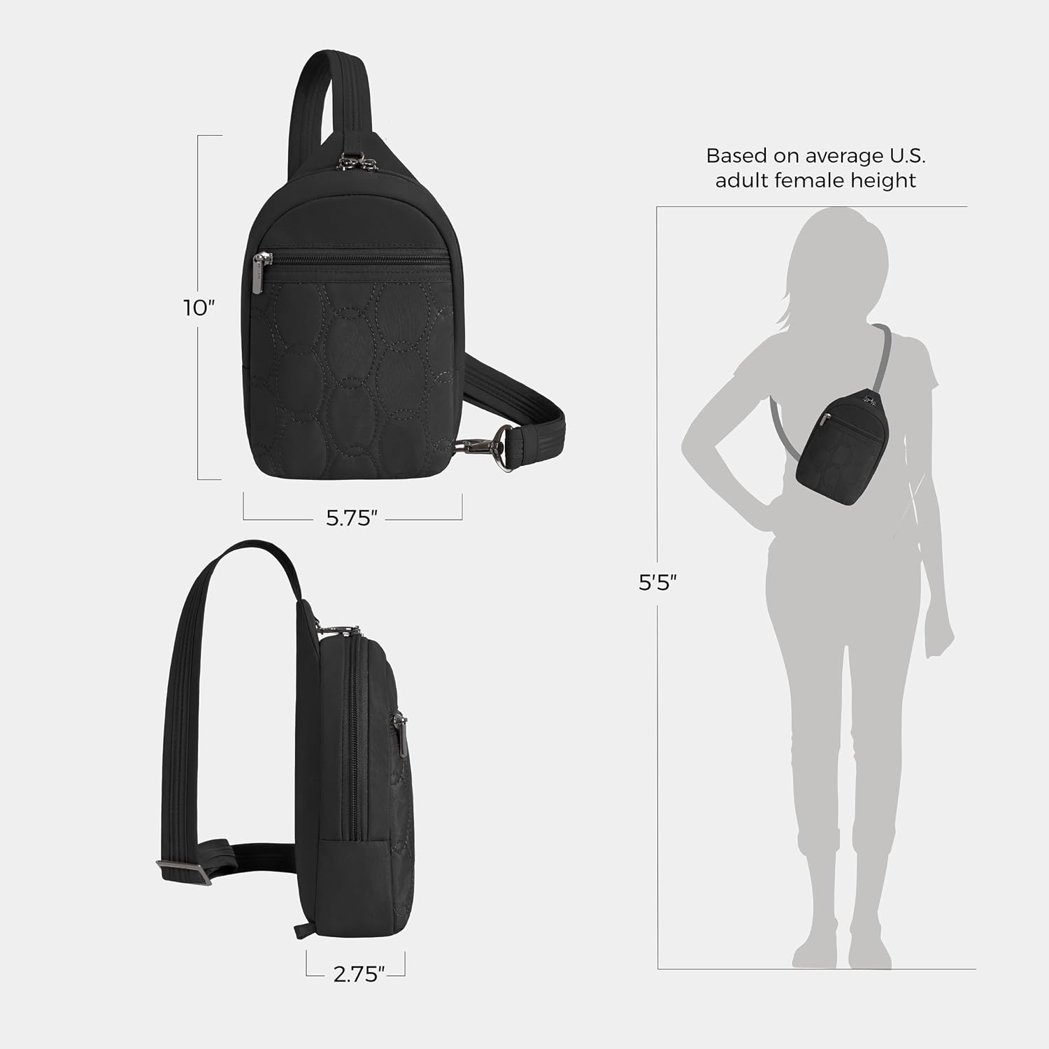 Travelon Anti-Theft Runways Small Sling