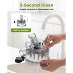 Tuumiist 3-In-1 Cold Press Juicer Machine, Smart Touch Masticating Juicers For Whole Fruit & Vegetable, 6.5" Wide Chute Slow Juicer For Nut Milk & Sorbet, High Yield, 100Oz Large Capacity, Easy Clean
