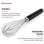Kitchenaid Classic Utility Whisk, 10.5 Inch, Black