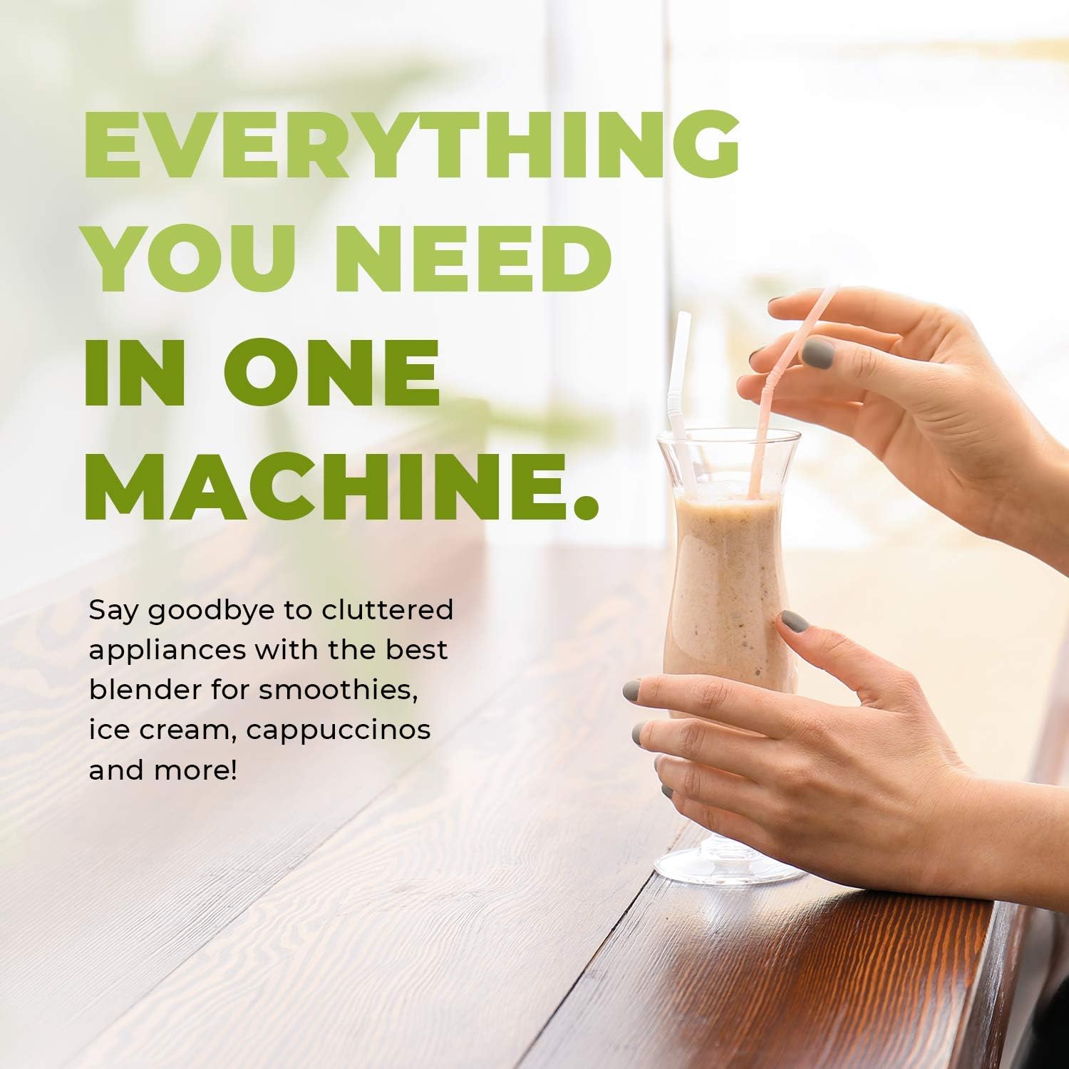 Cleanblend Commercial Blender With 5-Year Full Warranty - 1800W, 3Hp, 64Oz High-Performance Professional Countertop Blender With Stainless Steel Blades