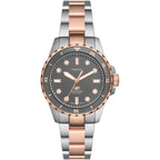 Fossil Women'S Blue Dive Quartz Stainless Steel Three-Hand Watch