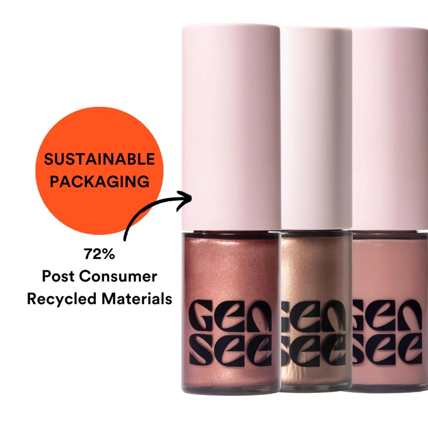 Gen See Mixed Media Matte Liquid Eyeshadow, Rose Water – Weightless Long Lasting Matte Eye Color, High Pigment Multi-Use Makeup For Eyes Cheeks Lips, Vegan Cruelty-Free, Made In Italy