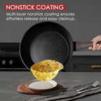 Kikcoin Pots and Pans Set Non Stick 31 Piece Kitchen Nonstick Cooking Cookware Sets with Grill Pan Saucepan Baking Sheet Utensil, Black