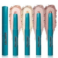 4 Color Eyeshadow Stick Set Eye Shadow Brightener Stick Cream Shimmer Glitter Smooth Eyeshadow Primer Pencil Waterproof Long Lasting Highlighter Eye Makeup Eye Shadow 4Pcs