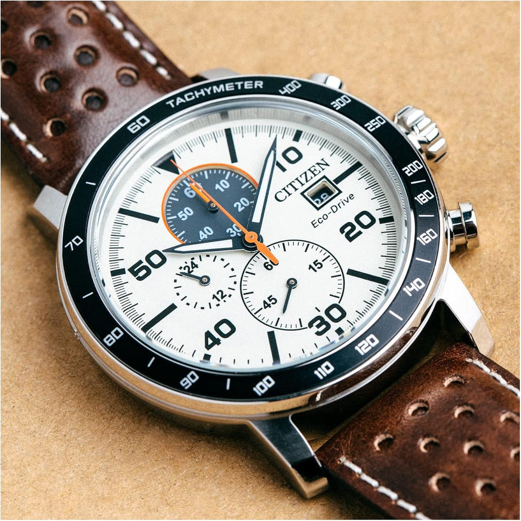 Citizen Men'S Eco-Drive Weekender Brycen Chronograph Watch In Stainless Steel
