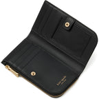 kate spade new york Devin I Love You Script Embossed Leather Small Slim Bifold Wallet