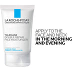 Toleriane Double Repair Face Moisturizer, Daily Moisturizer Face Cream With Ceramide And Niacinamide For All Skin Types